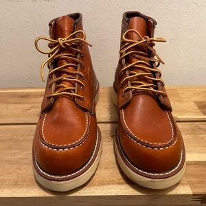 Red Wing Heritage 3375 Women's 6" Moc Toe Boots Oro-Legacy Leather 8.5 B